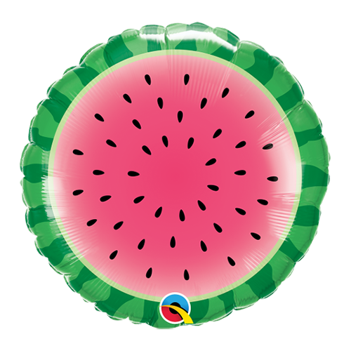 DISC 45cm Fruit Sliced Watermelon Foil Balloon #10461 - Each (Pkgd.) 