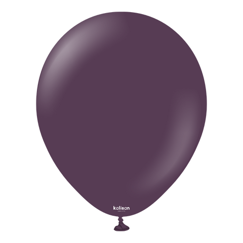 30cm Standard Plum Kalisan Plain Latex Balloons #11223531 - Pack of 100