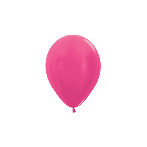 12cm Metallic Fuchsia (512) Sempertex Latex Balloons #30206233 - Pack of 100 