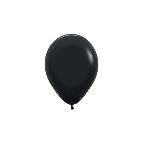 12cm Fashion Black Sempertex Latex Balloons #30206375 - Pack of 100 