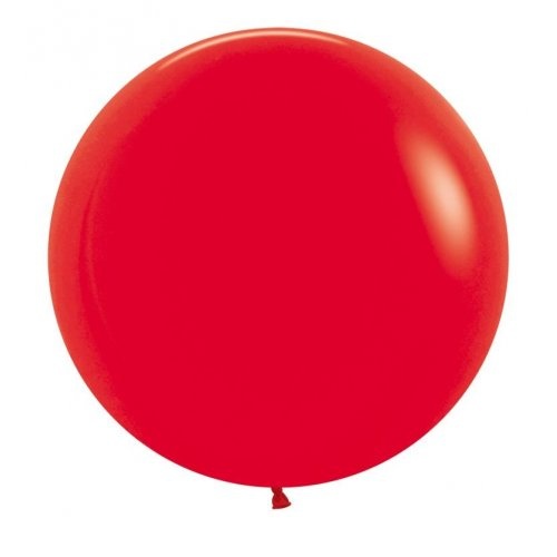 60cm Round Fashion Red Decrotex Plain Latex #30222655 - Pack of 3 