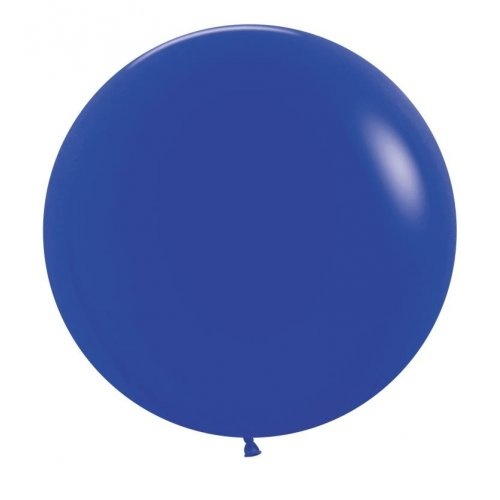60cm Round Fashion Royal Blue Decrotex Plain Latex #30222664 - Pack of 3 