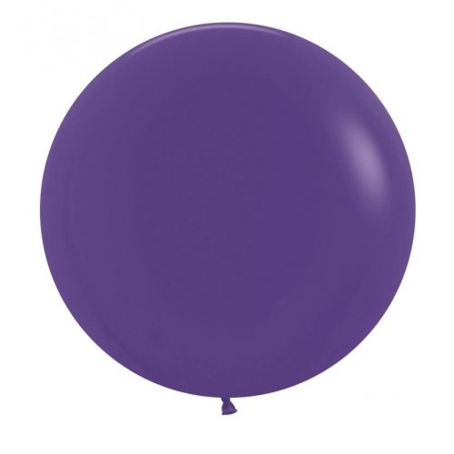 60cm Round Fashion Violet Decrotex Plain Latex #30222667 - Pack of 3 