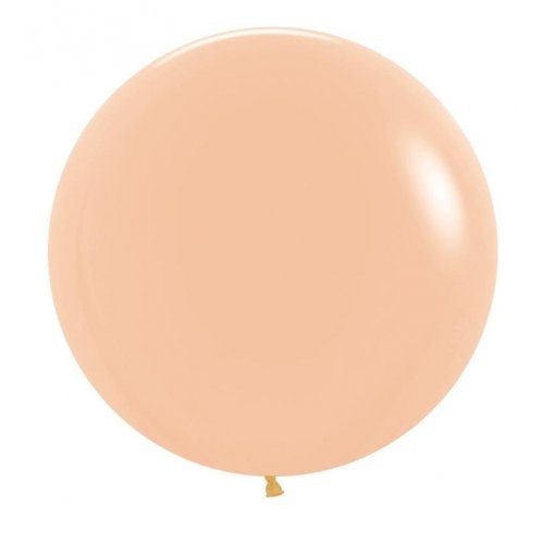 60cm Round Fashion Peach Blush Decrotex Plain Latex #30222668 - Pack of 3 