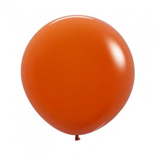 60cm Fashion Sunset Orange Sempertex Latex Balloons #30222826 - Pack of 3 