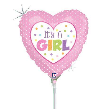 AMSCAN 2680101 Folienballon Baby Flasche It's a girl 