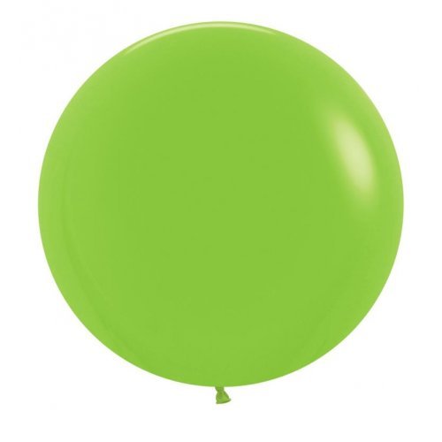 60cm Round Fashion Lime Green Decrotex Plain Latex #30222659 - Pack of 10