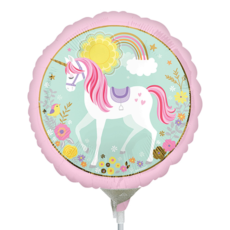 22cm Magical Unicorn Foil Balloon #4036853AF - Each (Inflated, supplied ...