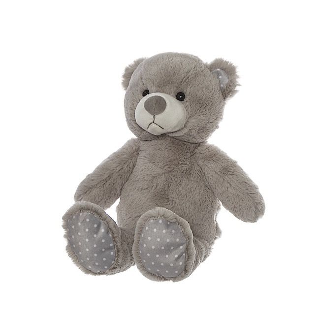 teddy bear grey high back cuddle cushion