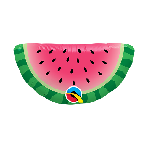 Mini Shape Fruit Watermelon Slice 35cm Foil Balloon #10180AF - Each (Inflated and Heat Sealed Only, Not Supplied on Cup & Stick)  TEMPORARILY UNAVAILA