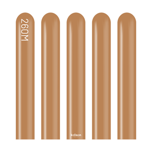 260M Standard Caramel Brown Kalisan Plain Latex #10223461 - Pack of 100