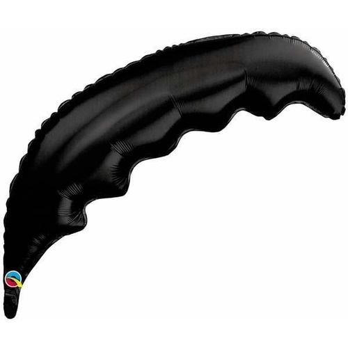 90cm Palm Frond Onyx Black Plain Foil #10391 - Each (Unpkgd.) SPECIAL ORDER ITEM