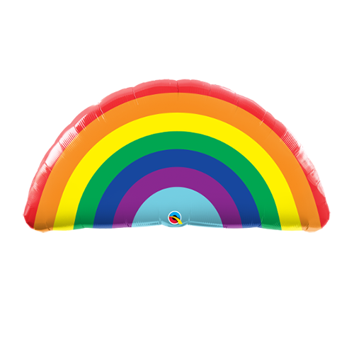 90cm Shape Foil Rainbow Bright #10493 - Each (Pkgd.) 