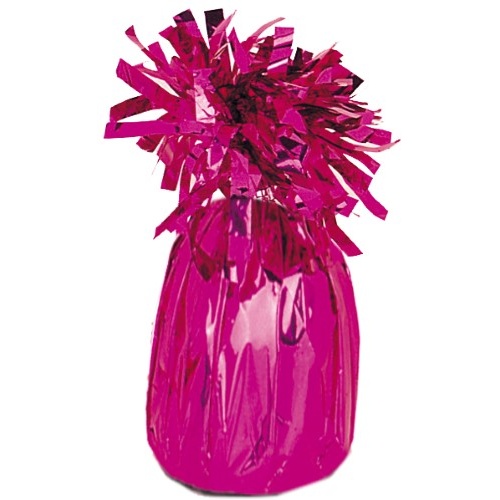 Balloon Weight Jumbo Hot Pink Foil #1049326 - Pack of 6