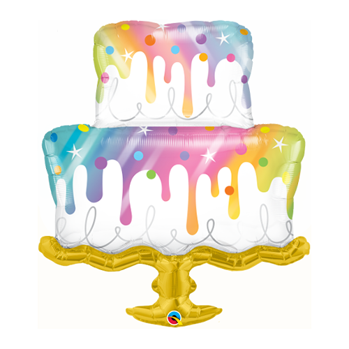 Shape Foil Birthday Drip Cake 98cm #10506 - Each (Pkgd.) 