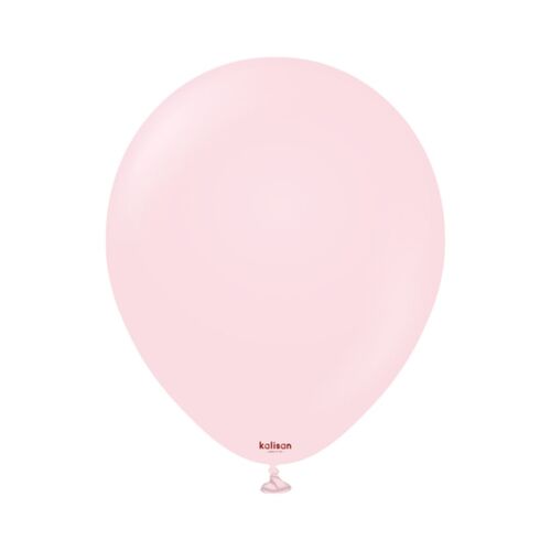 12cm Standard Light Pink Kalisan Plain Latex Balloons #10523251 - Pack of 100