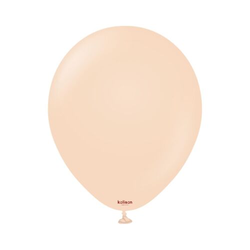 12cm Standard Blush Kalisan Plain Latex Balloons #10523391 - Pack of 100