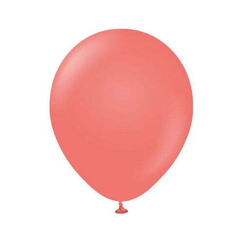 12cm Standard Coral Kalisan Plain Latex Balloons #10523411 - Pack of 100