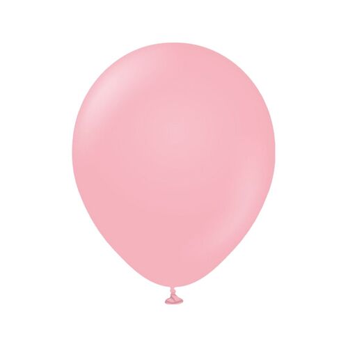 12cm Standard Flamingo Pink Kalisan Plain Latex Balloons #10523441 - Pack of 100