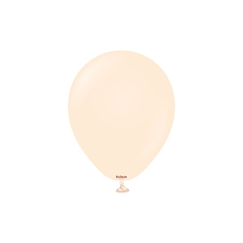 12cm Macaron Salmon Kalisan Plain Latex Balloons #10523511 - Pack of 100
