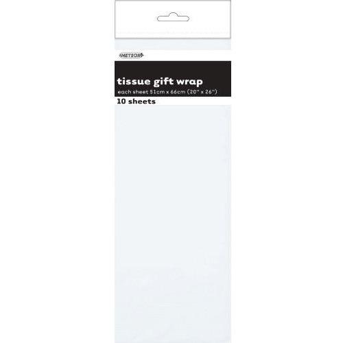 Tissue Sheets White - Each sheet 51cm x 66cm #106280 - Pack of 10 TEMPORARILY UNAVAILABLE