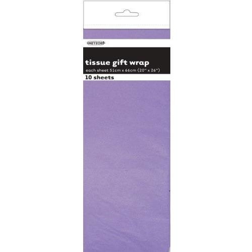 Tissue Sheets Lavender - Each sheet 51cm x 66cm #106281 - Pack of 10