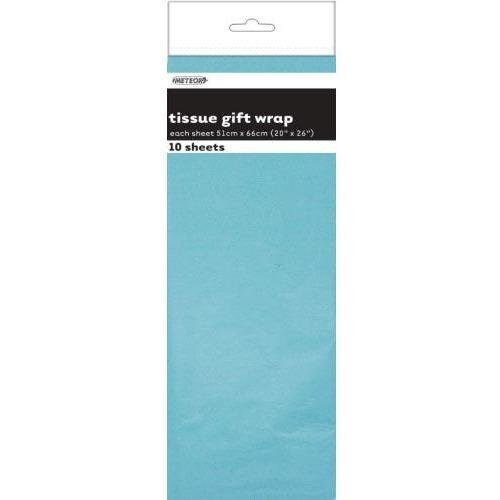 Tissue Sheets Pale Blue - Each sheet 51cm x 66cm #106283 - Pack of 10 