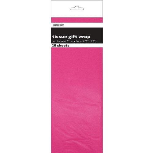 Tissue Sheets Hot Pink - Each sheet 51cm x 66cm #106290 - Pack of 10