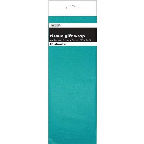 Tissue Sheets Turquoise - Each sheet 51cm x 66cm #106291 - Pack of 10 
