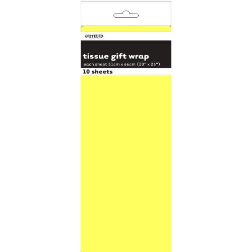 Tissue Sheets Yellow - Each sheet 51cm x 66cm #106297 - Pack of 10  