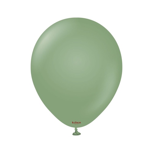 30cm Retro Eucalyptus Kalisan Plain Latex Balloons #11280081 - Pack of 100