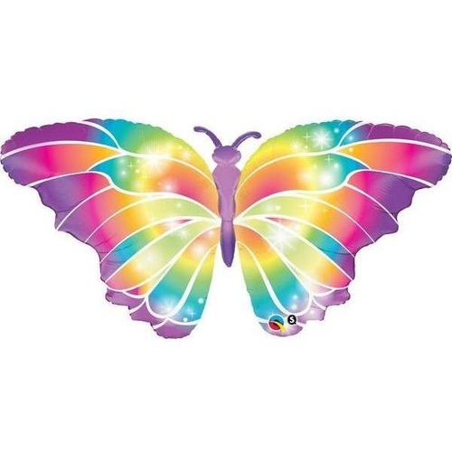 110cm Shape Butterfly Luminous Foil Balloon #11656 - Each (Pkgd.) 