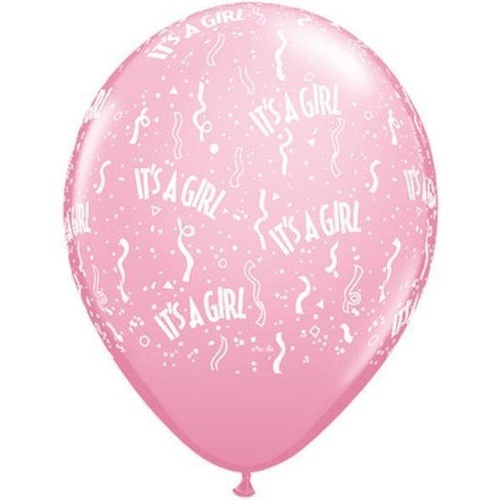 28cm Round Pink It's A Girl-A-Round #1173125 - Pack of 25 
