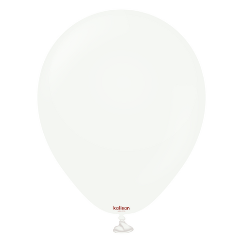 46cm Standard White Kalisan Plain Latex Balloons #1182312010 - Pack of 10