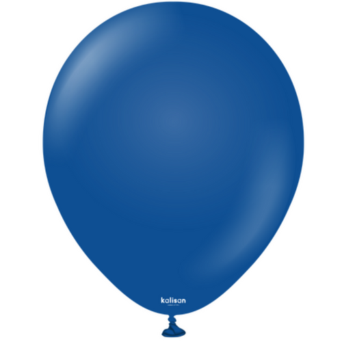 46cm Standard Dark Blue Kalisan Plain Latex Balloons #11823190 - Pack of 25