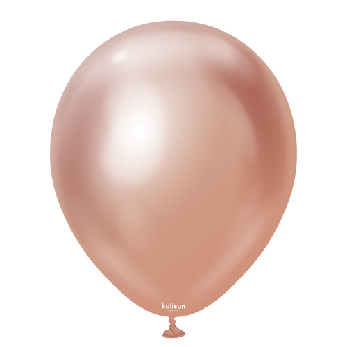 46cm Mirror Rose Gold Kalisan Plain Latex Balloons #11850070 - Pack of 25 COMING SOON
