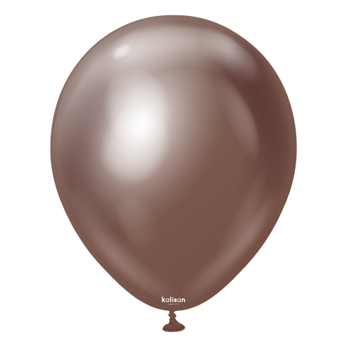 46cm Mirror Chocolate Kalisan Plain Latex Balloons #11850140 - Pack of 25