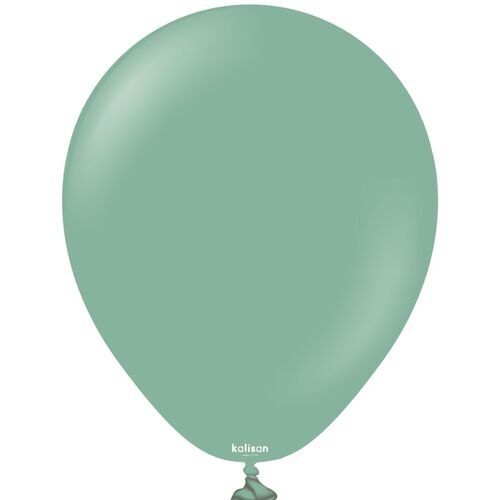 46cm Retro Sage Green Kalisan Plain Latex Balloons #11880060 - Pack of 25