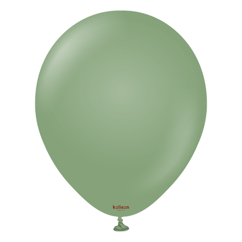 46cm Retro Eucalyptus Kalisan Plain Latex Balloons #1188008310 - Pack of 10
