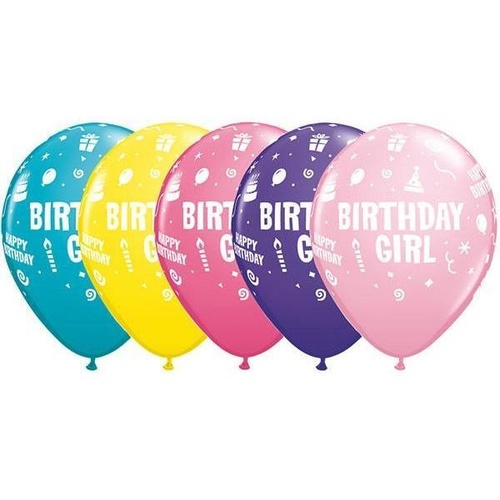 28cm Round Special Assorted Birthday Girl #1191025 - Pack of 25 TEMPORARILY UNAVAILABLE