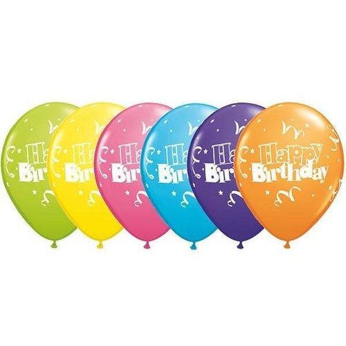 28cm Round Special Assorted Birthday Streamers & Stars #11952 - Pack of 50 TEMPORARILY UNAVAILABLE