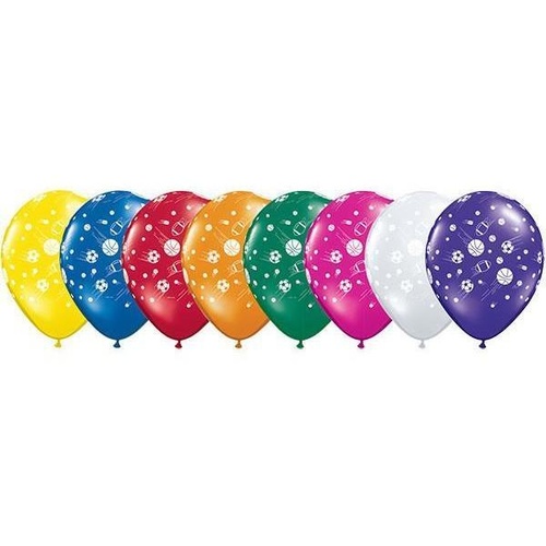28cm Round Jewel Assorted Sport Balls-A-Round #1217325 - Pack of 25