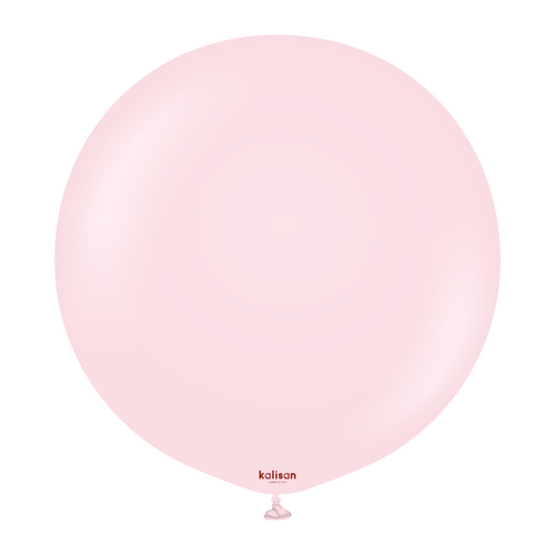 60cm Standard Light Pink Kalisan Plain Latex Balloons #12423256 - Pack of 2