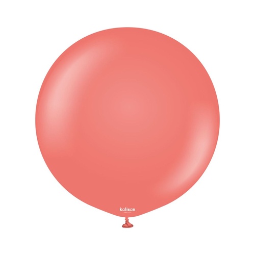 60cm Standard Coral Kalisan Plain Latex Balloons #12423416 - Pack of 2