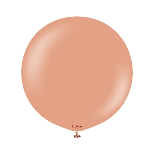60cm Standard Clay Pink Kalisan Plain Latex Balloons #12423516 - Pack of 2
