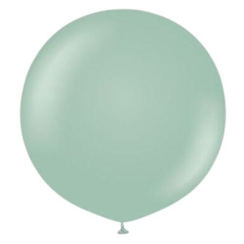 60cm Retro Winter Green Kalisan Plain Latex Balloons #12480076 - Pack of 2