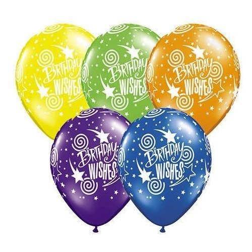 28cm Round Jewel Assorted Birthday Wishes #12567 - Pack of 50 SPECIAL ORDER ITEM