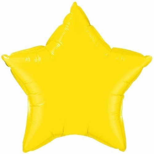 50cm Star Yellow Plain Foil #12627 - Each (Unpkgd.) 