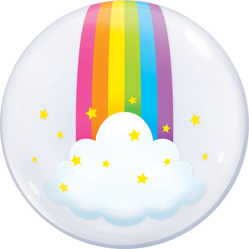 56cm Single Bubble Rainbow Clouds #13036 - Each (Pkgd.) TEMPORARILY UNAVAILABLE