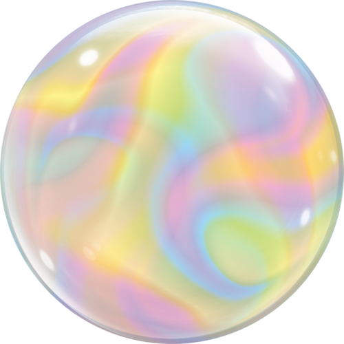 56cm Single Bubble Iridescent Swirls #13081 - Each (Pkgd.) TEMPORARILY UNAVAILABLE 